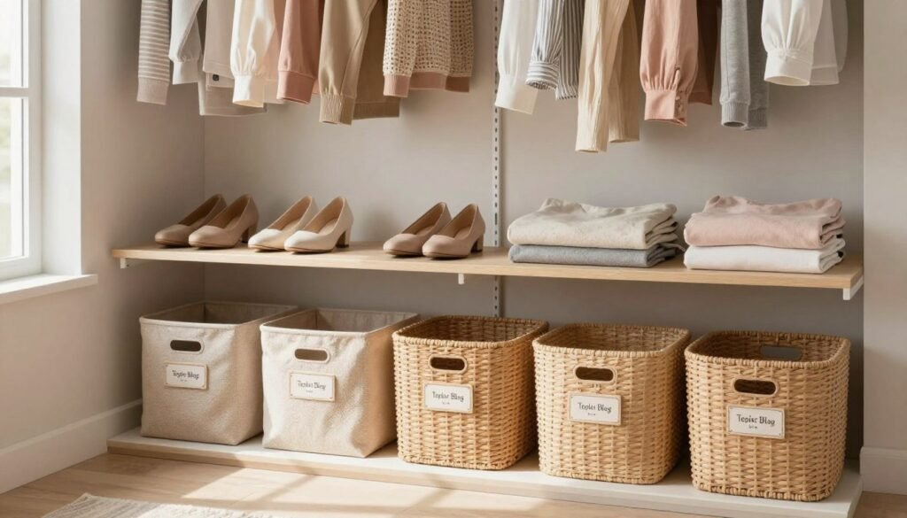 DIY closet organization